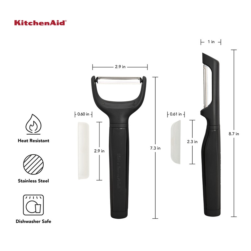 KitchenAid Universal Peeler Set, Set of 2, Black
