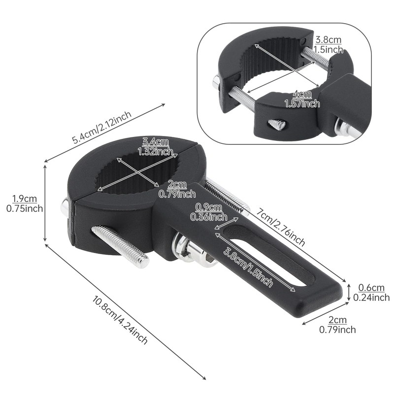 Windance Pack of 2, Light Bar Mounting Bracket, Foglight Clamp