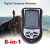 8-in-1 Multifunctional Electronic Altimeter Barometer LCD Digital Compass Thermometer Portable