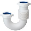 (1 Pack-White) eflyefly 1-1/2 inch J Adjustable Bend for Kitchen