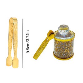 NentMent 2 Pack Charcoal Briquettes Tongs Charcoal Tablets Locking Tongs Incense Charcoal Tong Charcoal Discs Holder for Picking up Charcoal Disk Lights Coal Tablet Incense Burner Incense Censer