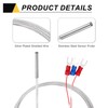 sourcing map 2pcs RTD PT100 Temperature Sensor Probe, -50℃ to