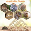 VCEPJH Wooden Rat Climbing Toys Natural Collapsible Hamster Ladder Hanging