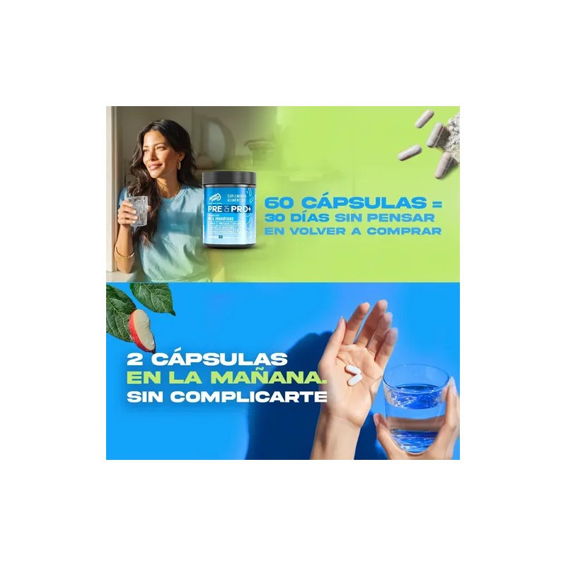 Probióticos y Prebióticos BPN Pro con Enzimas Digestivas, para la