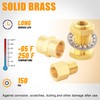 Ailbiuko 92PCS Brass Pipe Fittings Assortment Kit NPT Adapter,Hex Nipple,Reducer