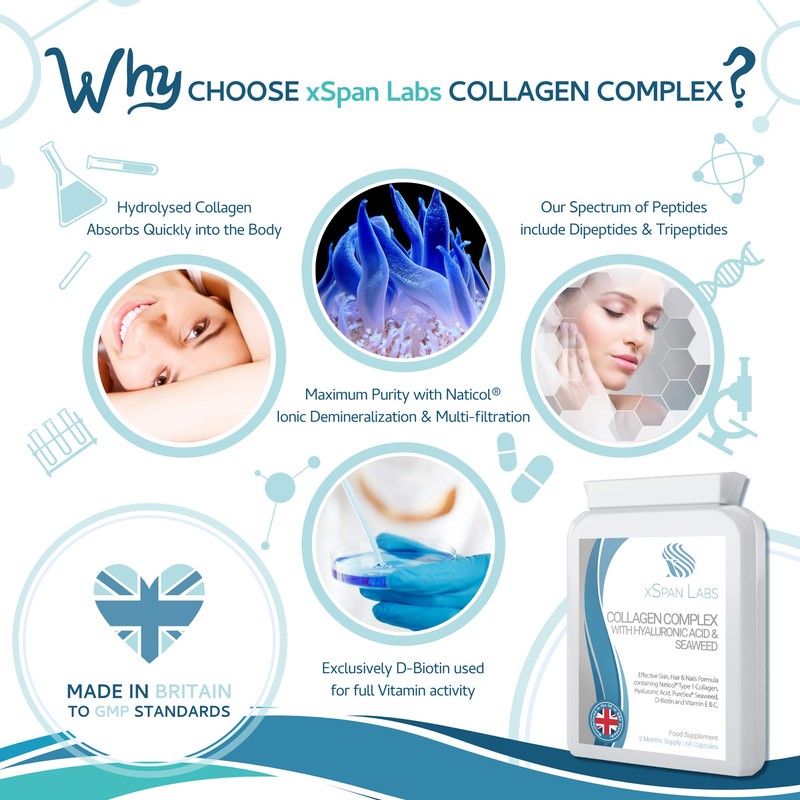 Collagen Complex with Hyaluronic Acid & Seaweed - 60 Capsules