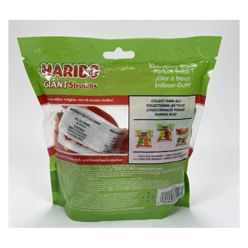 JAKKS Pacific Haribo Scented Mini Plushies BearyBerry Haribo GIANT Strawbs