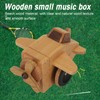 Fighter Music Box Aircraft Wood Craft Musical Box Birthday Christmas