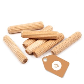 Estika Wooden dowels, 8 x 40 mm, wooden dowel set 400x, wooden dowels 8 mm, dowels, wooden plugs