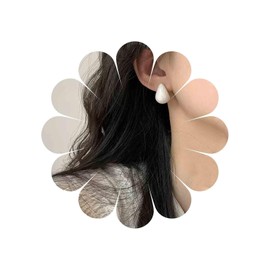 Xmsrn Vintage Pearl Teadrop Earrings Waterdrop Pearl Earrings Boho Pearl Earrings White Minimal Earrings Jewelry for Women and Girls