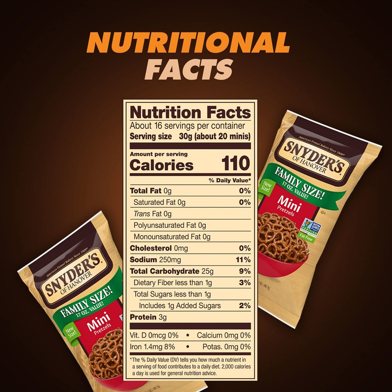 Snyder's Mini Pretzels 16oz (Bag of 4)