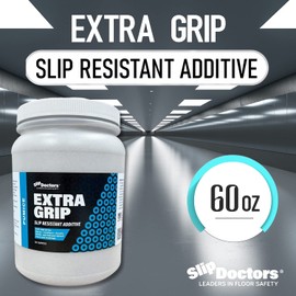 Non-Slip Paint Additive for Color Epoxy, Urethane, & Acrylic Paint - Extra Grip Anti-Skid Grit Additive Drastically Increase The Slip Resistance of Coatings (60 OZ)