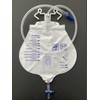 Lifevv 2 Pack 2000ml Urinary Drainage Bag with Anti-Reflux Chamber,Needless