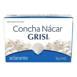 6 Jabón Concha Nácar Grisi 125g, Aclarante.                                                                                                           