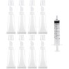 8Pcs 10ml Lip Gloss Empty Tubes Containers with Plastic Syringe