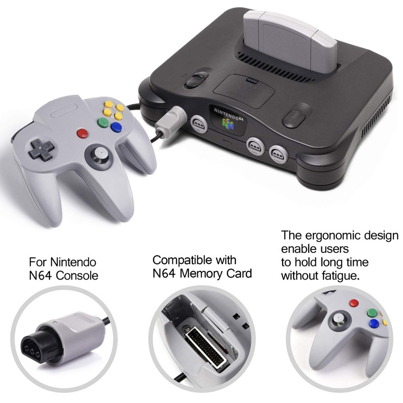 miadore 4 Pack Classic N64 Controller, Wired Classic N64 Gamepad