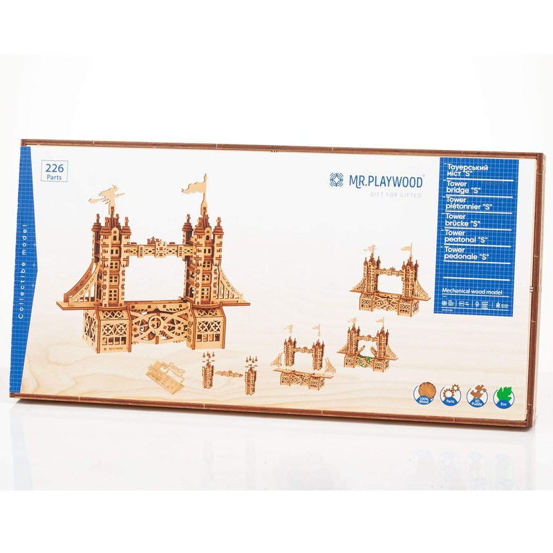 Gigamic Tower Bridge Small Model 3D Wooden Mobile PWTOS