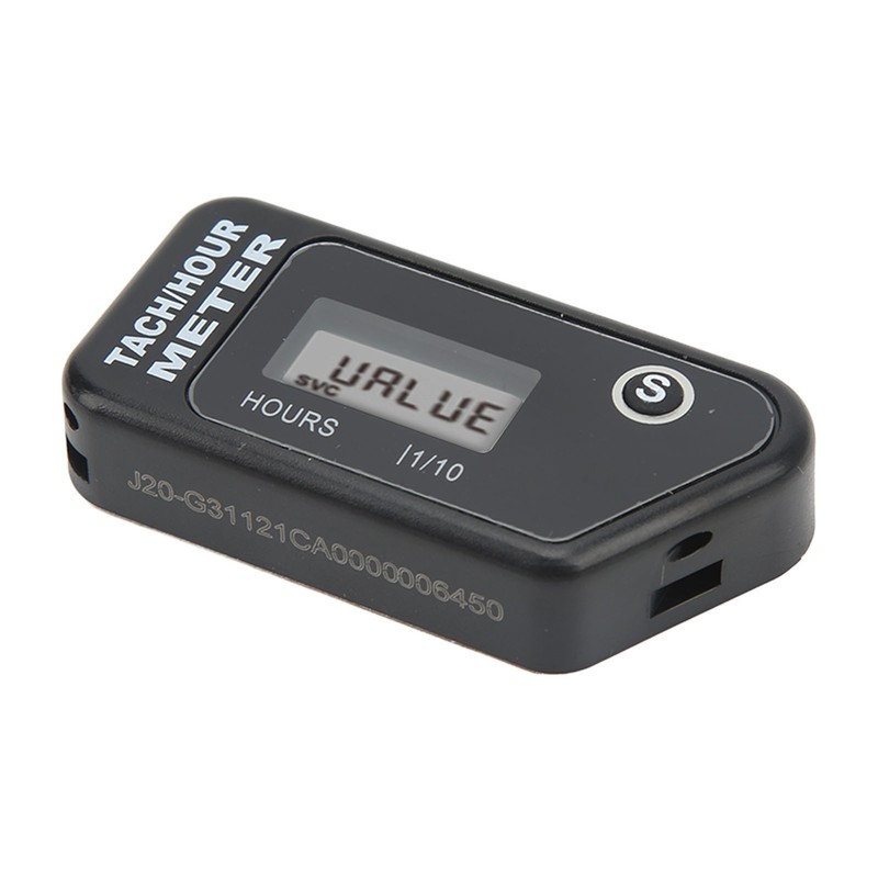 Inductive Digital Tach Hour Meter IP68 Waterproof Motorcycle RPM Counter