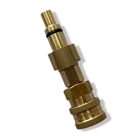 M&M Smartek Quick Coupling Connection Bayonet Adapter 1/4 Inch for Pressure Washers Like - Compatible with Lavor Brass Foam Lance Foam Nozzle Pressure Washer Car Wash (for Lavor Parkside #4)