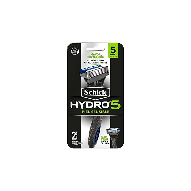 Schick Rastrillos para Hombre de 5 Navajas 2 piezas