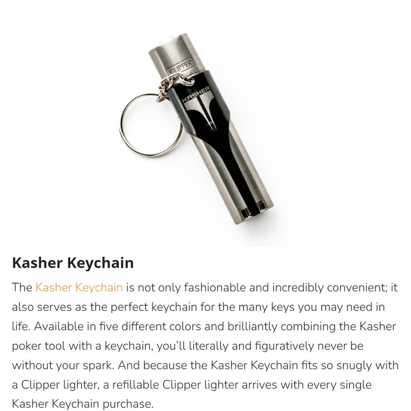 KASHER Keychain (Green) - World's Best Lighter Tool! Keychain Edition!