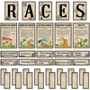 Outus 36 Pcs Races Writing Strategy Bulletin Board Poster Set