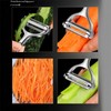 GREATLINK Stainless Steel Dual Blade Vegetable Peeler for Kitchen -Commercial