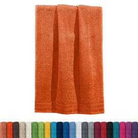 Erwin Müller Heidelberg Hand Towel, 100% Cotton, Orange, 50 x 80 cm – Absorbent, Easy Drying, Compact, Lightweight Quality – Ideal for Sports, Beach, Travel (Other Colours)