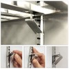 WHPromLang 6 Pcs Freezer Shelf Clip Freezer Shelf Brackets Stainless