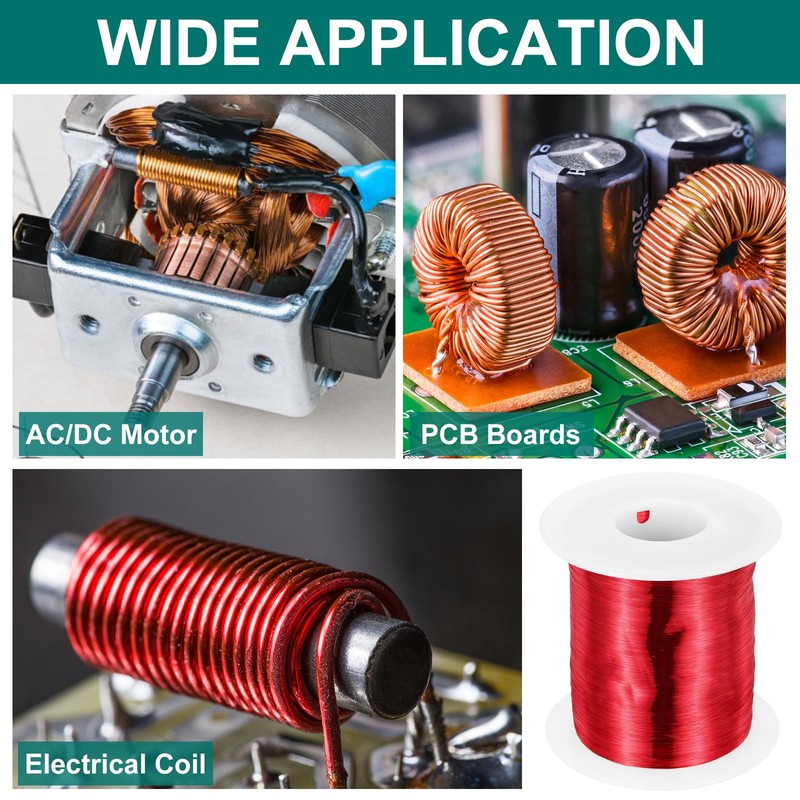 MECCANIXITY 40 AWG Magnet Wire, 40 Gauge Enameled Copper Wire,