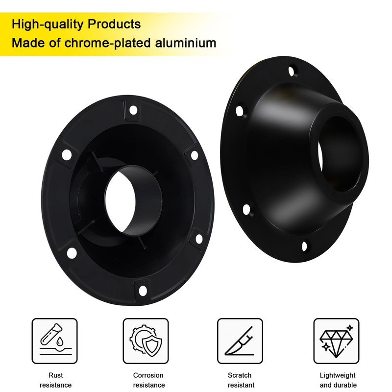 Bcautay 2 Pcs Aluminum RV Table Base Mount RV Dinette