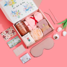 Delytid Gifts for Women - Mothers Day Gift For Mom, Grandma, Birthday Present Spa Self Care Gift Box Basket for Her, Aunt, Sister, Teacher, Get Well Soon Gifts For Women Who Have Everything