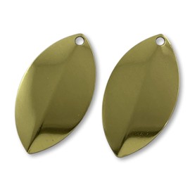 Ten #5 Brass Cascade Spinner Blades - Tacklecraft - Make your own spinners