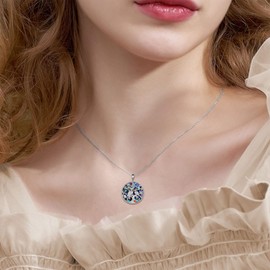 YAFEINI Sterling Silver Owl Necklace Mother Daughter Owl Lover Bird Pendant Necklace for Women Grandmother Daughter Mom