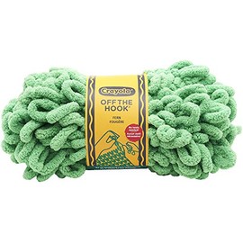 LION BRAND YARN COMPANY YARN CRAYOLA OFF THE HOOK 85 FERN, (3oz / 85g)
