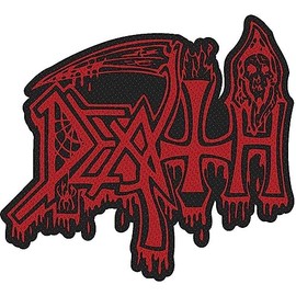 Razamataz Death Logo Cut-Out Patch Approx. 8.5 x 9.7 cm, multicoloured