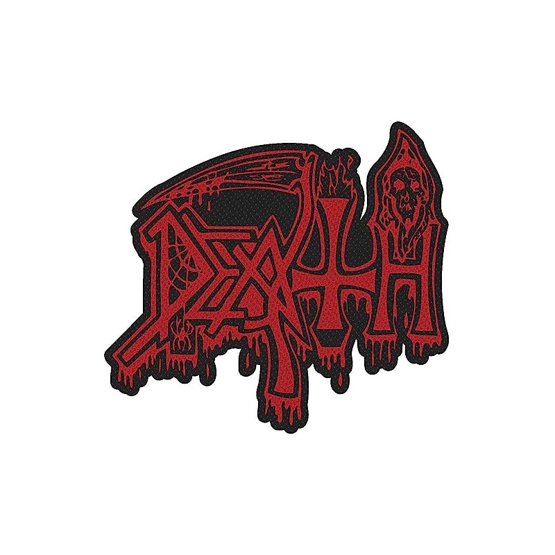 Razamataz Death Logo Cut-Out Patch Approx. 8.5 x 9.7 cm,
