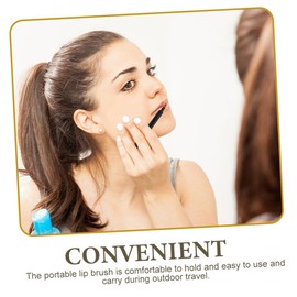 minkissy Portable Lip Brush Retractable Handle Pcs Lipstick Applicator for Women's Makeup Tools