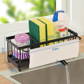 Zoutpy Cloth Holder Stainless Steel Sink Organiser Bathroom Caddy