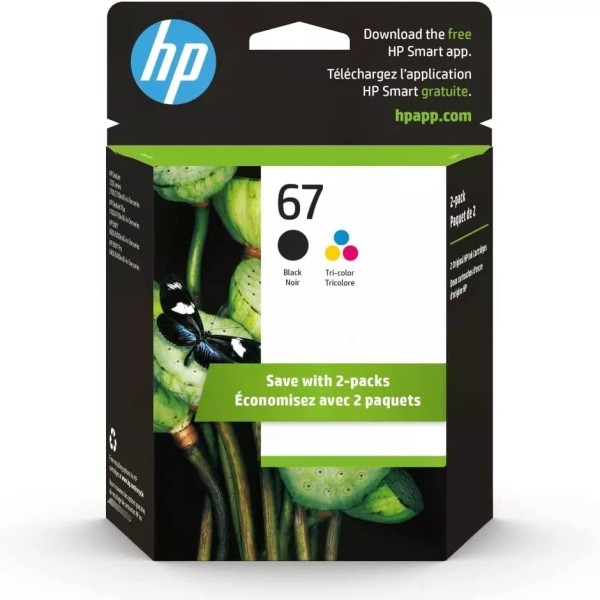 HP Original Tinta Hp 67 Black/tri-color Ink Cartridges (2-pack)