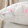 EMEMA Easter Pillow Covers 18x18 Inch Set of 2 Pink