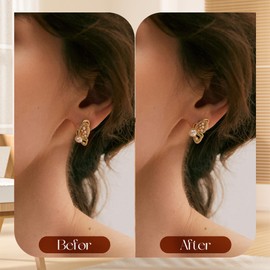 Earring Backs Replacements for Droopy Ears, Heavy Earrings Lifters, Locking Ear Support for Sensetive Skin, 6 Pairs