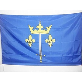 AZ FLAG - Flagge Johanna Von Orleans - 150x90 cm - Jeanne D’Arc Fahne 90 x 150 Cm Scheide Für Mast - Flaggen