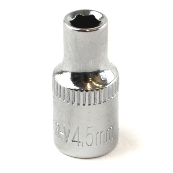 4.5mm 1/4" Drive Shallow Metric Socket Single Hex / 6