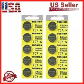 Toshiba 10 New Original Toshiba CR2025 CR 2025 3V LITHIUM BATTERY BR2025 DL2025 Watch