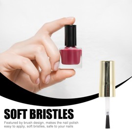 10pcs Nail Polish Replacement Brush Kit, Dip Powder Liquid Replacement with Caps, Soft Brush Head, Easy to Use, Dipping Powder Liquid Set