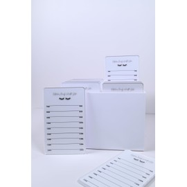 10 Layers Acrylic Eyelash Storage Box - Makeup Organizer False Eyelashes Glue Pallet Holder - Eyelash Extension Organizer Box - Grafting Eye Lashes Extension Close-Packed Display with 10 Pallets