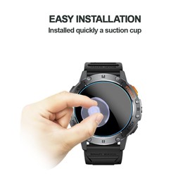 MIHENCE Screen Protector Compatible for SEDSEY/LIGE 1.43'' Smart Watch, 9H Anti-Scratch Tempered Glass Protective Film for EF5-L 1.43'' Military Smart Watches (3PCS)