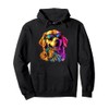 Colorful Golden Retriever Art Dog Owner Canine Lover Pullover Hoodie