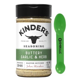 Kinders Buttery Garlic & Herb Seasoning mix 8 oz - 2 in 1 Measuring spoon Included